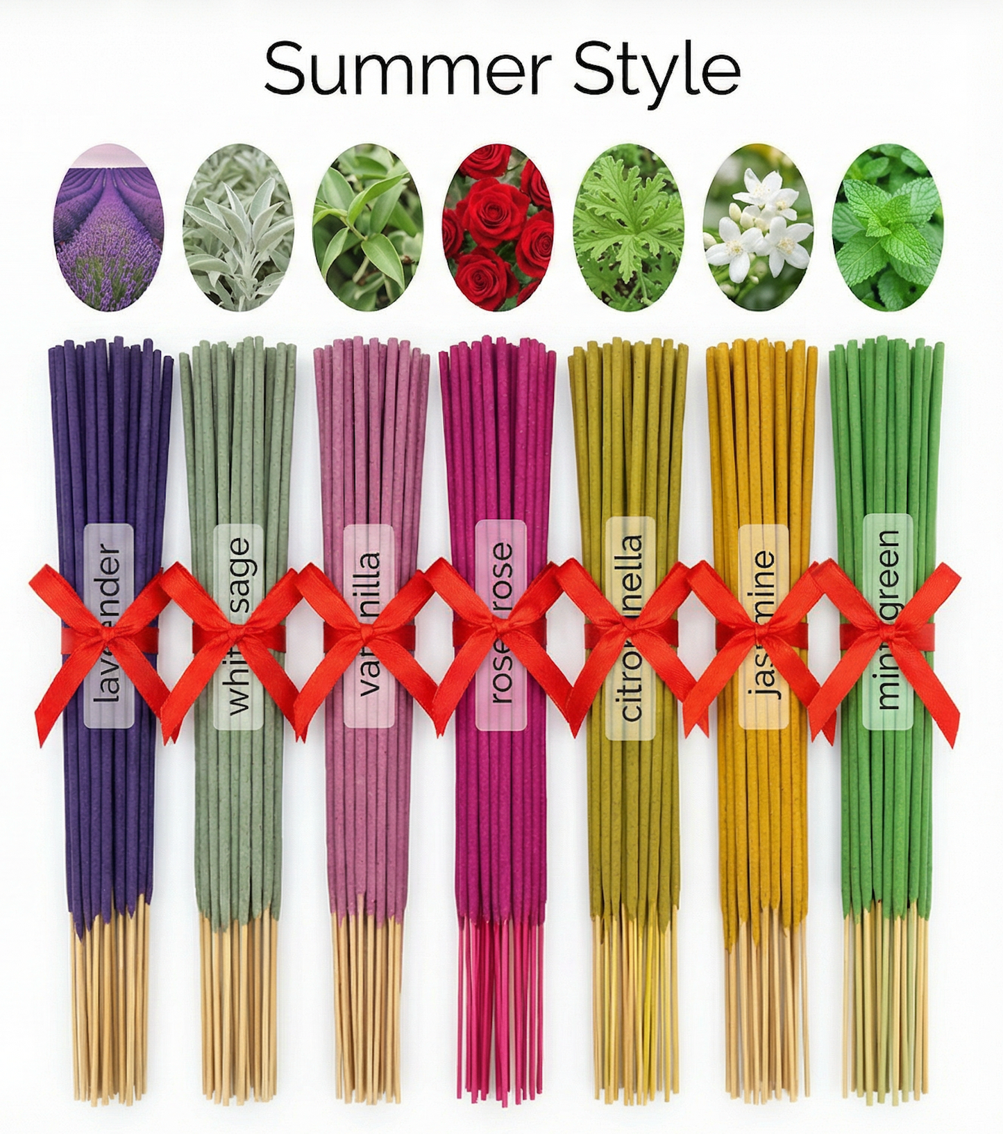 7 ensembles de 140 bâtons d'encens