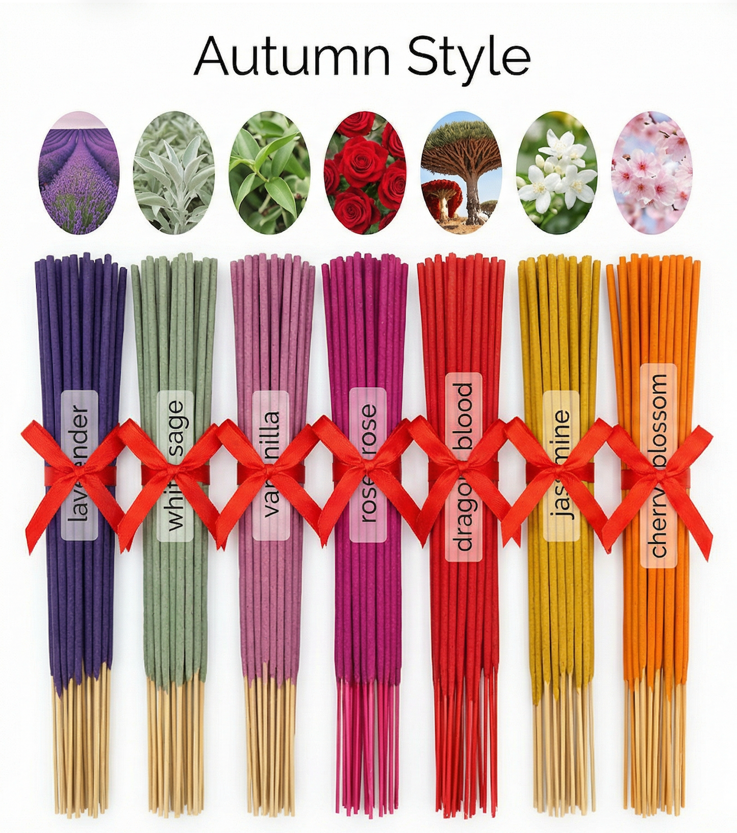 7 ensembles de 140 bâtons d'encens