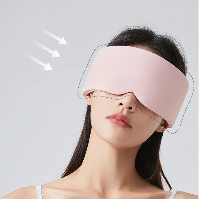 Cache-yeux Double espace sensoriel Confort ultime et obscurité complète Cache-yeux pour un sommeil réparateur